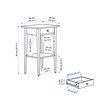 HEMNES bedside table