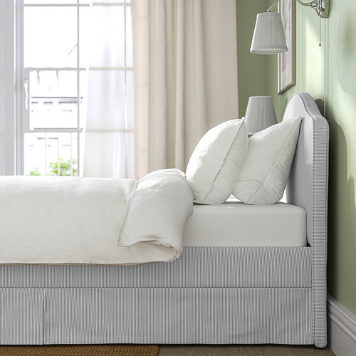 RAMNEFJÄLL upholstered bed frame