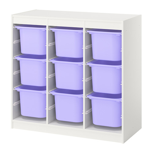 TROFAST storage combination with boxes