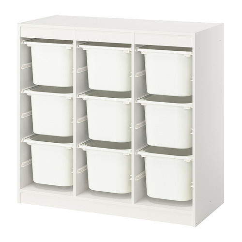 TROFAST storage combination with boxes