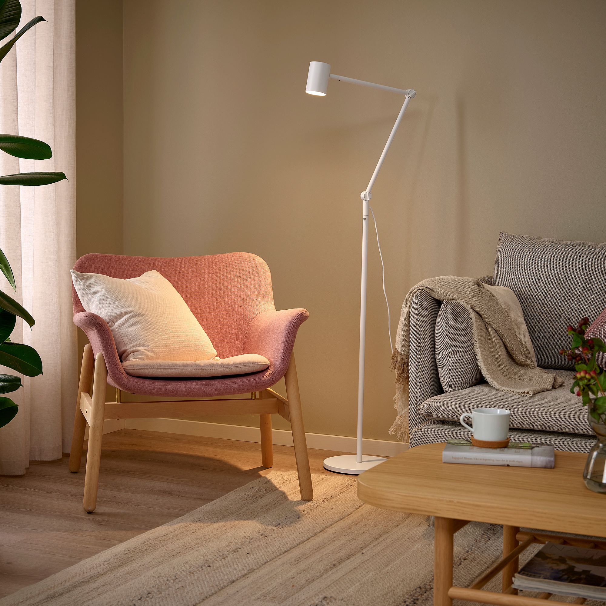 NYMÅNE floor/reading lamp