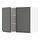METOD - wall cabinet with shelves/2 doors, white/Voxtorp dark grey | IKEA Taiwan Online - PE749726_S1
