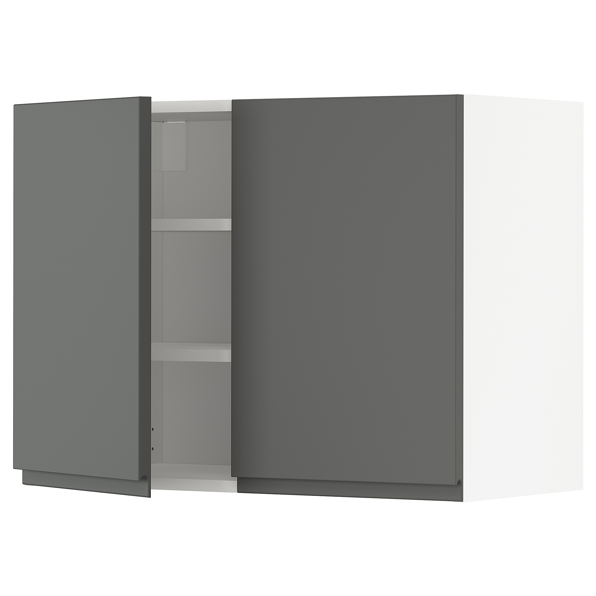 METOD wall cabinet with shelves/2 doors