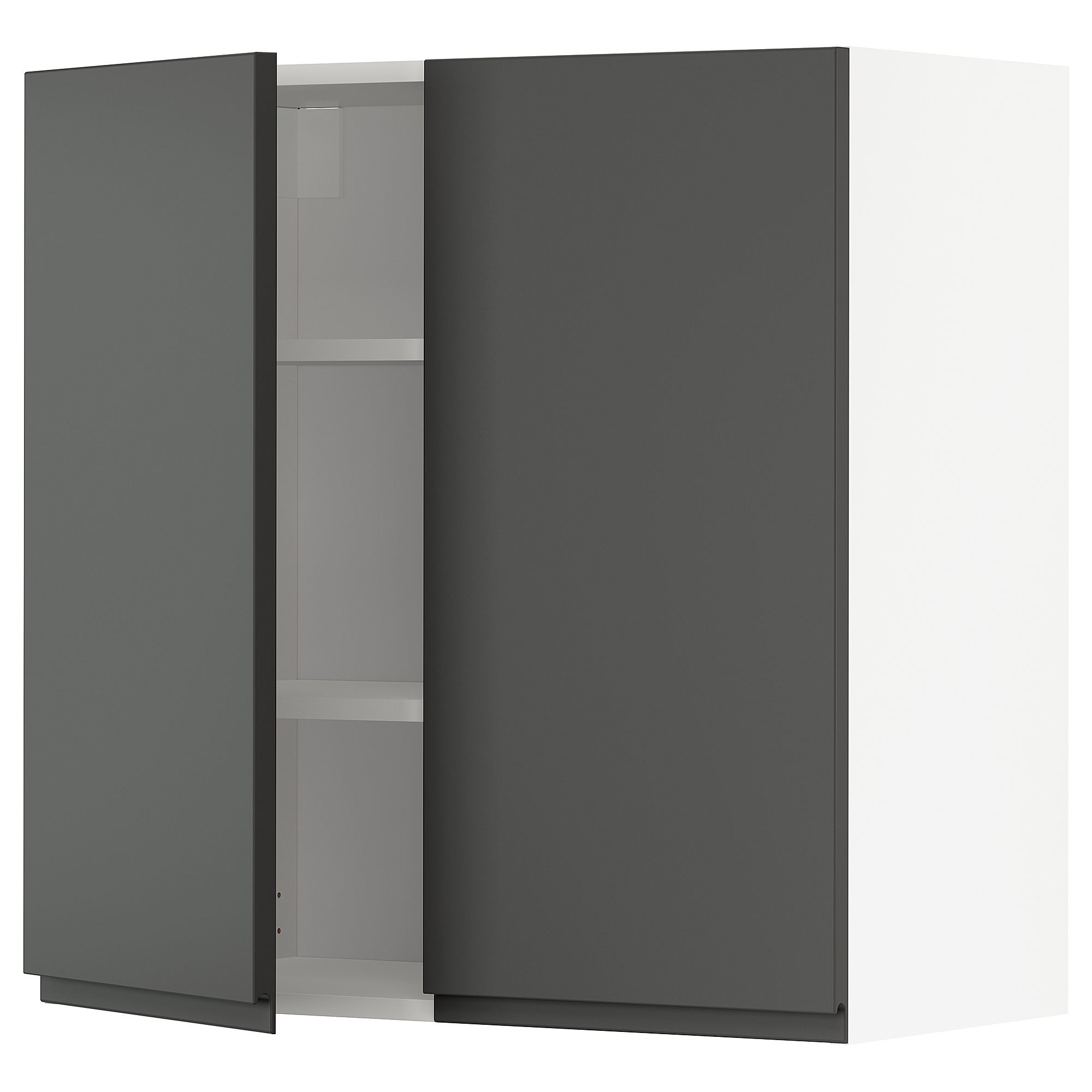 METOD wall cabinet with shelves/2 doors