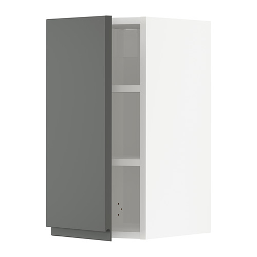 METOD - wall cabinet with shelves, white/Voxtorp dark grey | IKEA Taiwan Online - PE749729_S4