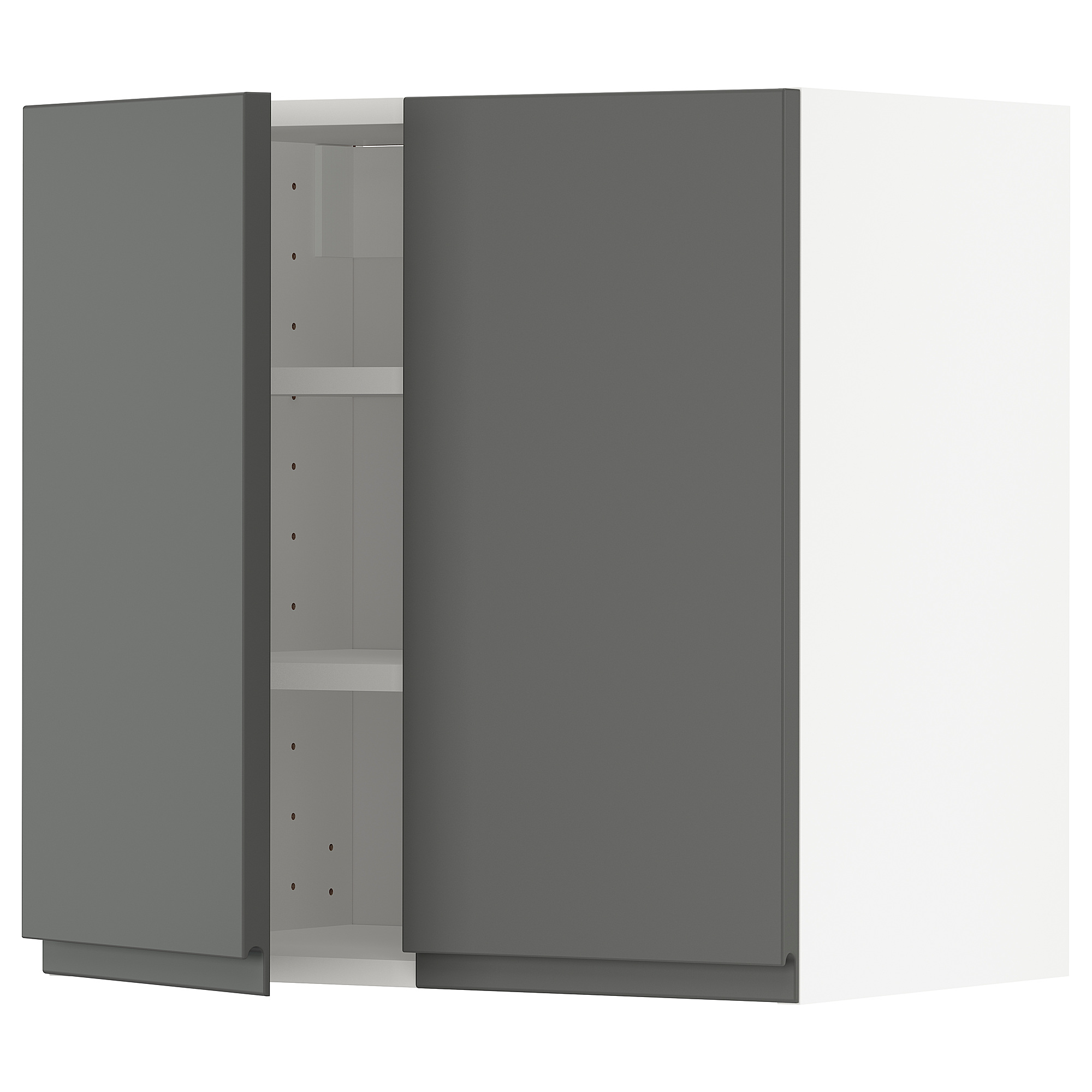 METOD wall cabinet with shelves/2 doors