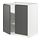 METOD - base cabinet with shelves/2 doors, white/Voxtorp dark grey | IKEA Taiwan Online - PE749812_S1