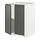 METOD - base cabinet with shelves/2 doors, white/Voxtorp dark grey | IKEA Taiwan Online - PE749776_S1