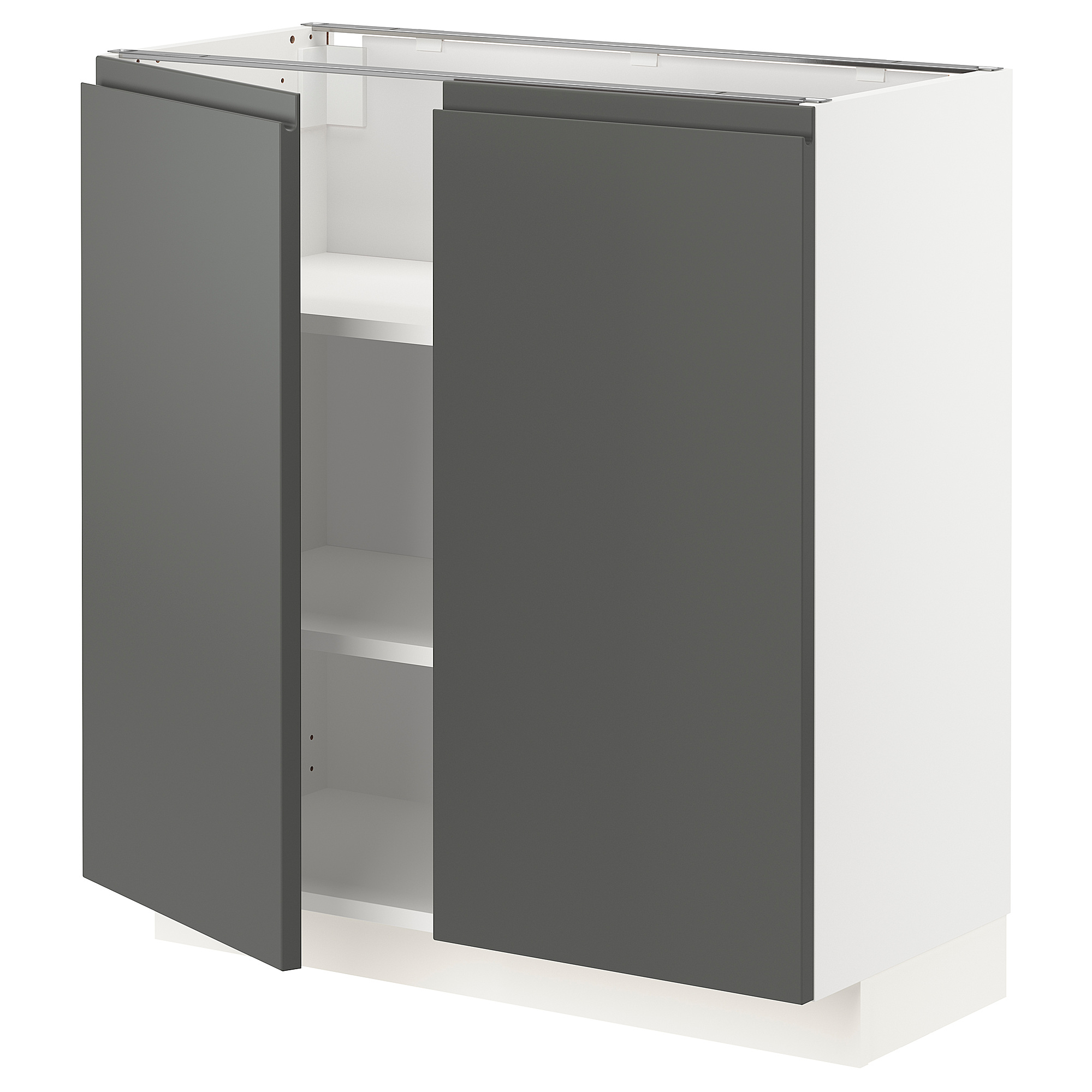 METOD base cabinet with shelves/2 doors