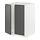 METOD - base cabinet for sink + 2 doors, white/Voxtorp dark grey | IKEA Taiwan Online - PE749782_S1