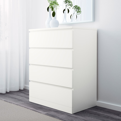 MALM - 抽屜櫃/4抽, 白色 | IKEA 線上購物 - PE624314_S4