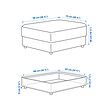 VIMLE footstool with storage