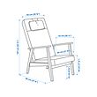 EKENÄSET high-back armchair