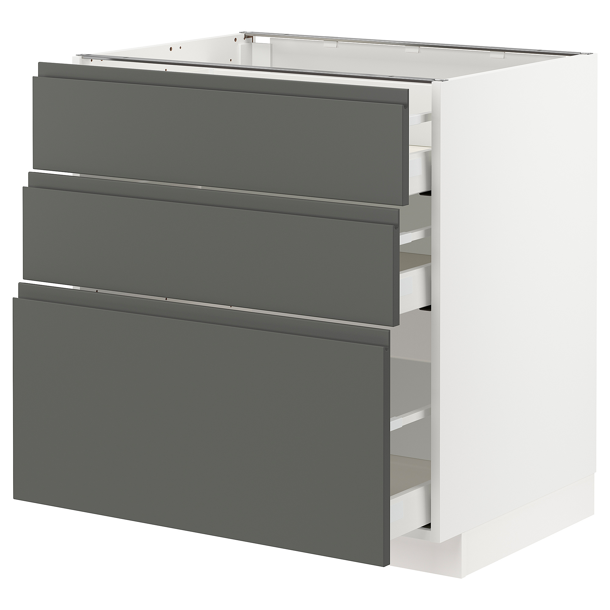 METOD/MAXIMERA base cabinet with 3 drawers