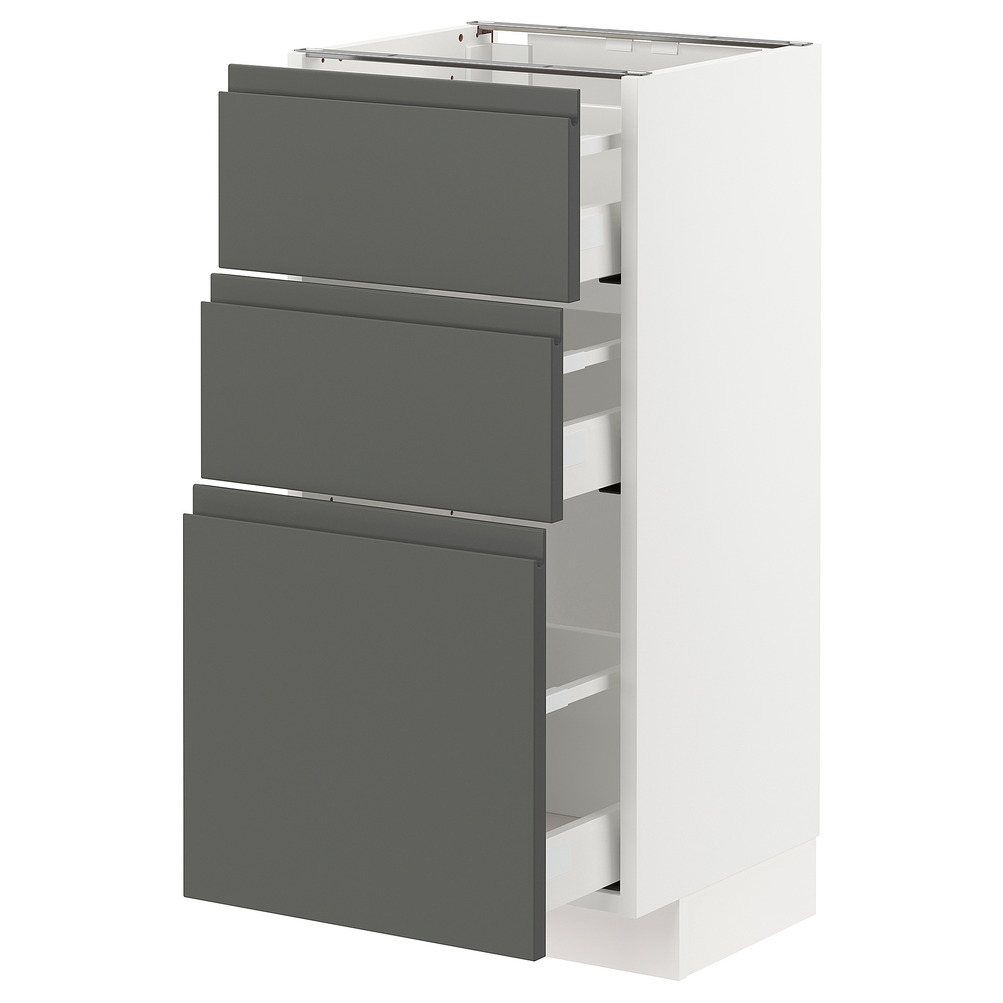 METOD/MAXIMERA base cabinet with 3 drawers