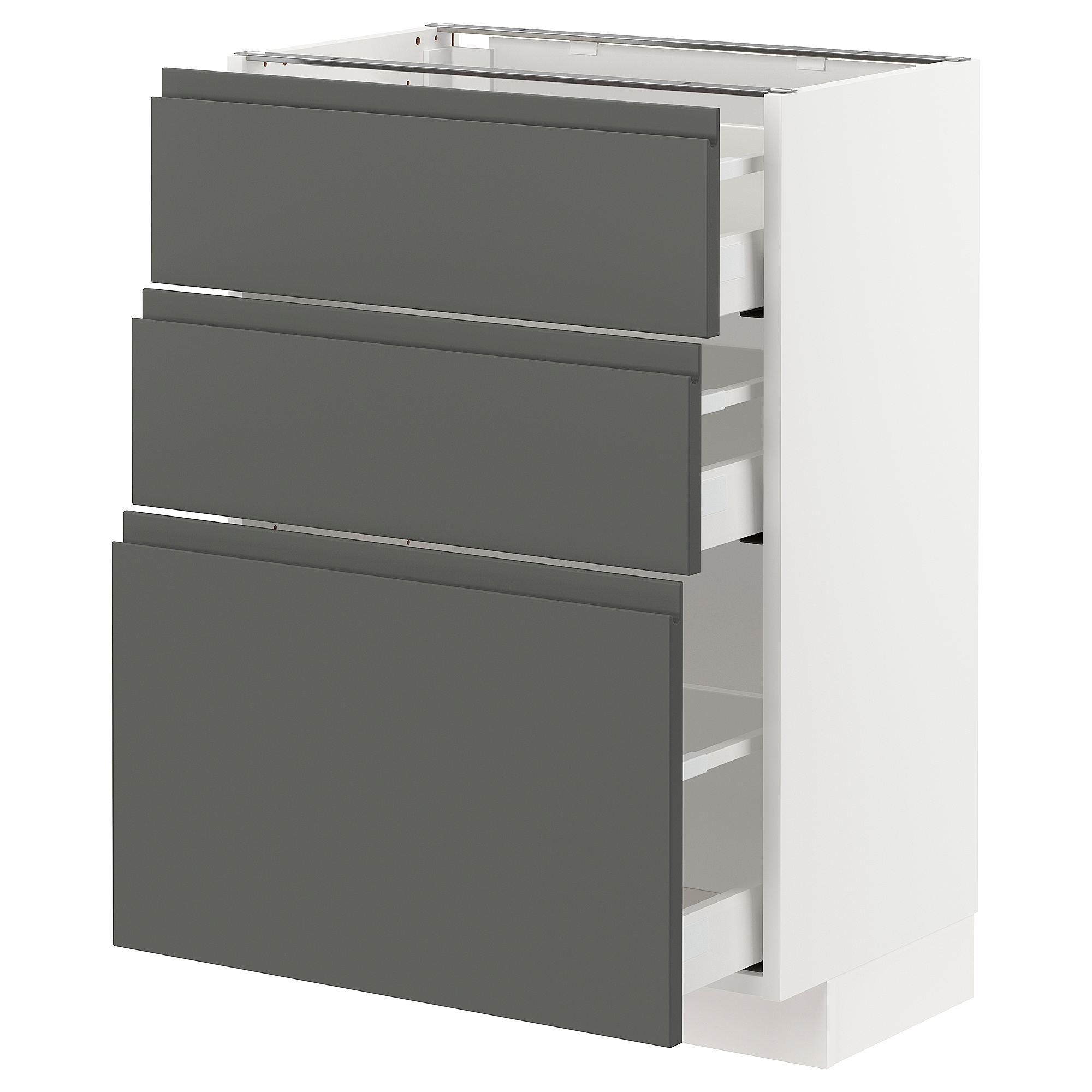 METOD/MAXIMERA base cabinet with 3 drawers