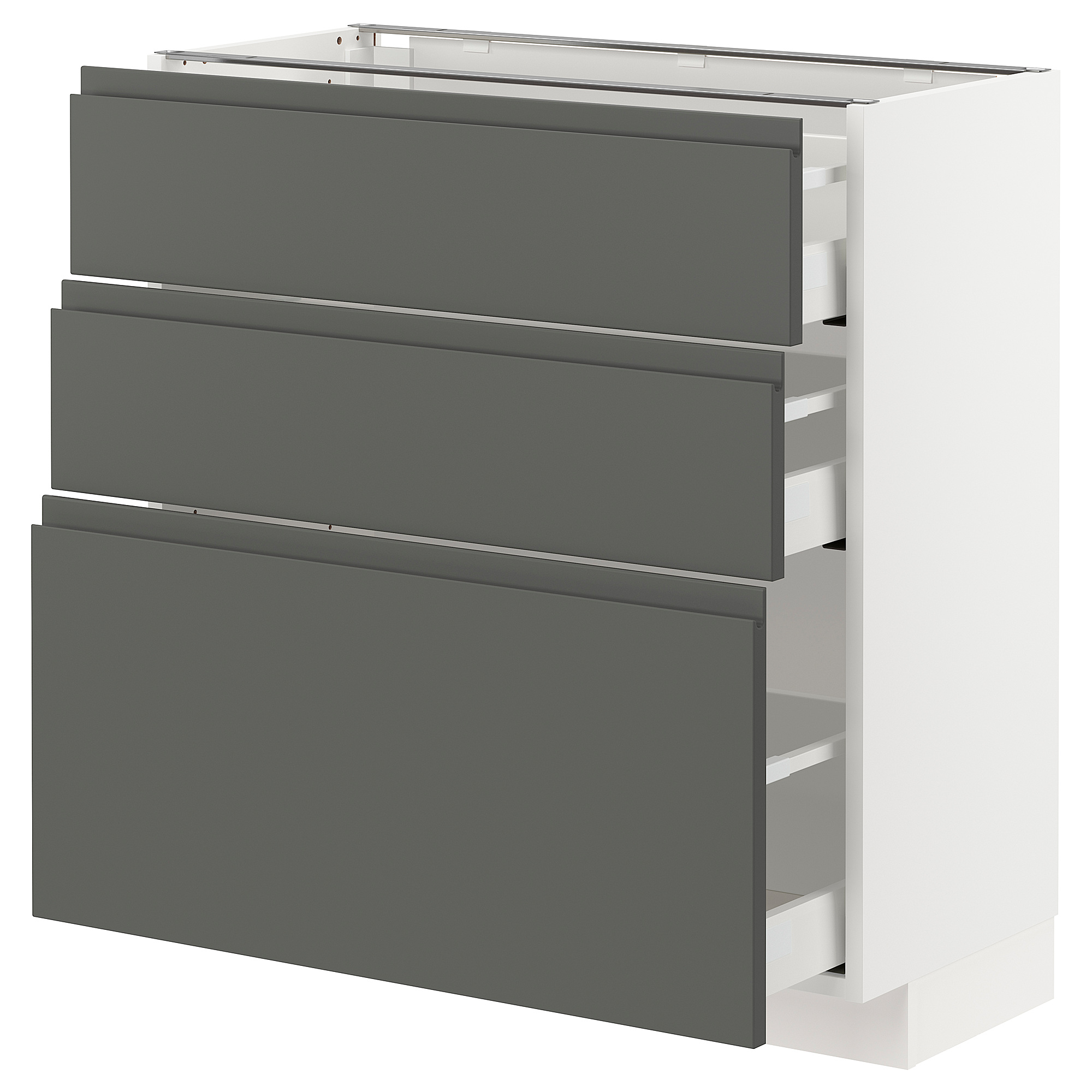 METOD/MAXIMERA base cabinet with 3 drawers