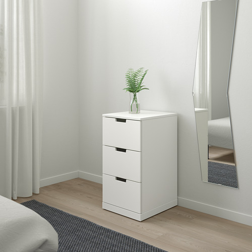 NORDLI - 抽屜櫃/3抽, 白色 | IKEA 線上購物 - PE660394_S4