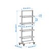 MITTZON frame w castors/disp shlf/cable box