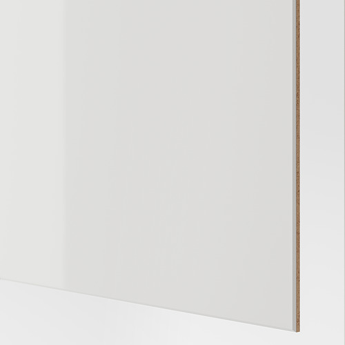HOKKSUND - 4 panels for sliding door frame, high-gloss light grey | IKEA Taiwan Online - PE749945_S4