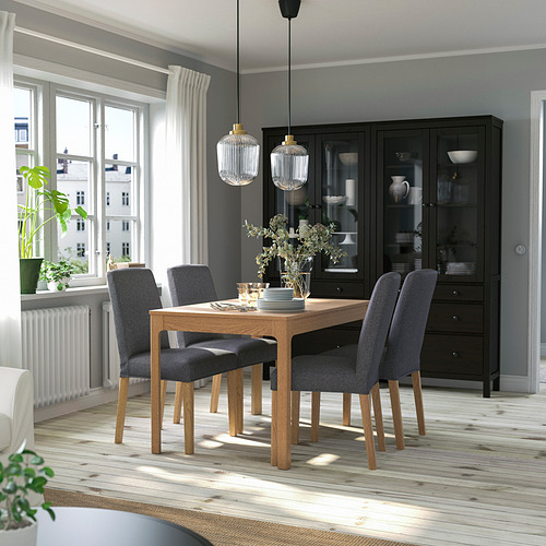 EKEDALEN/BERGMUND table and 4 chairs