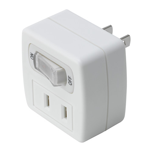 KOPPLA 2-way adaptor plug with switch