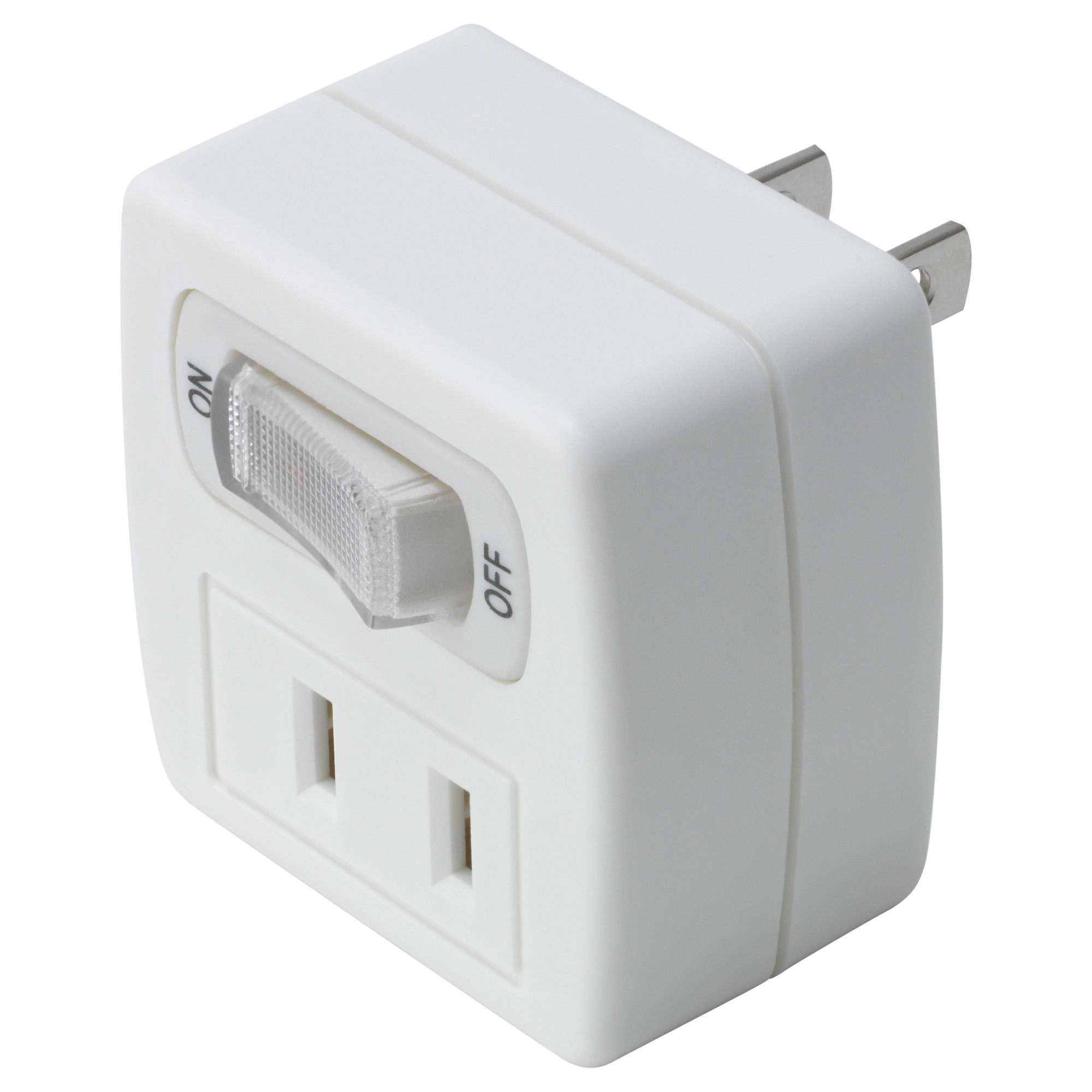 KOPPLA 2-way adaptor plug with switch