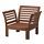 ÄPPLARÖ - 戶外扶手椅, 棕色 | IKEA 線上購物 - PE805469_S1