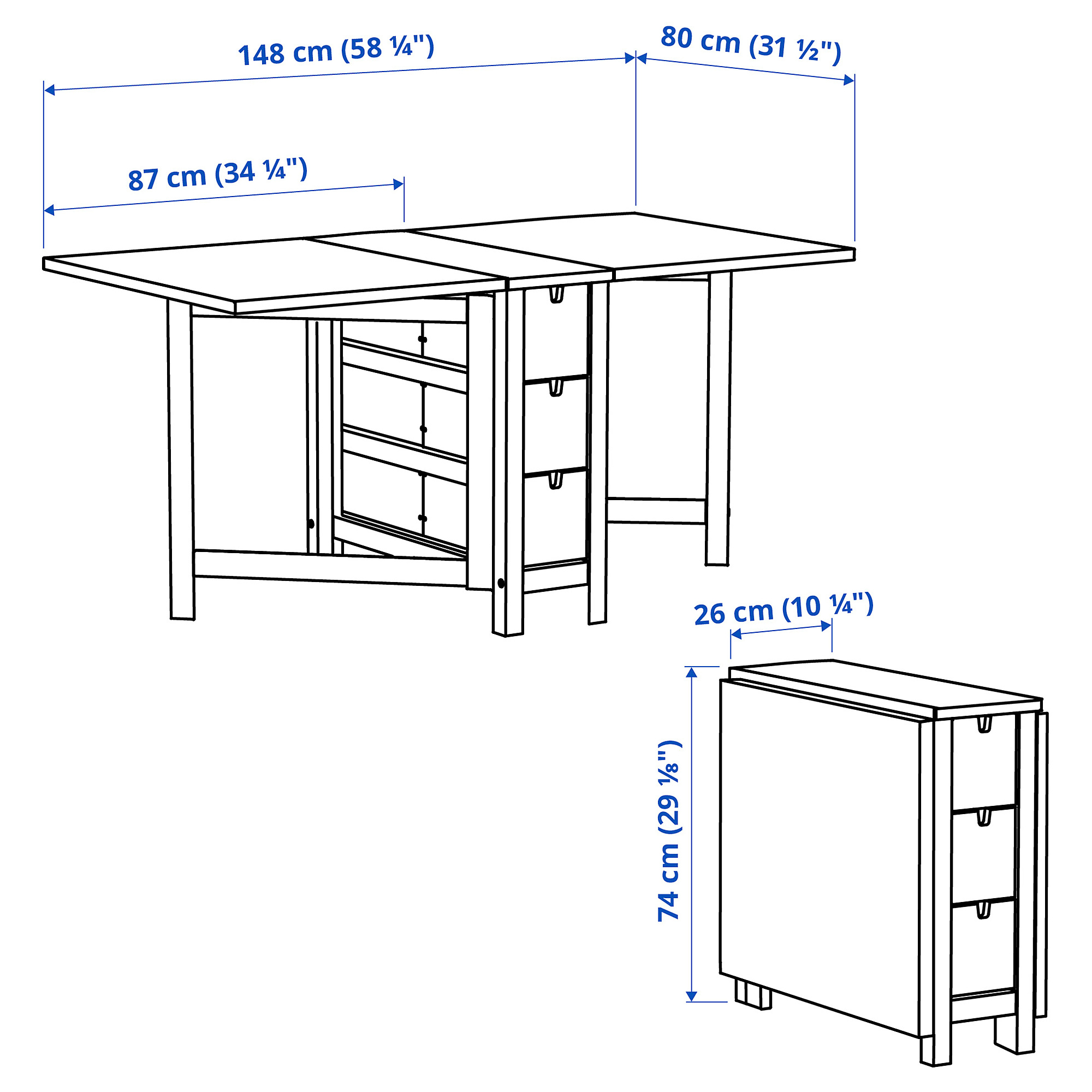 NORDEN gateleg table