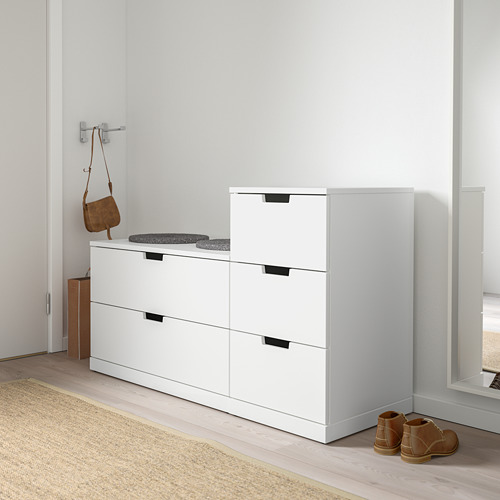 NORDLI - chest of 5 drawers, white | IKEA Taiwan Online - PE660931_S4