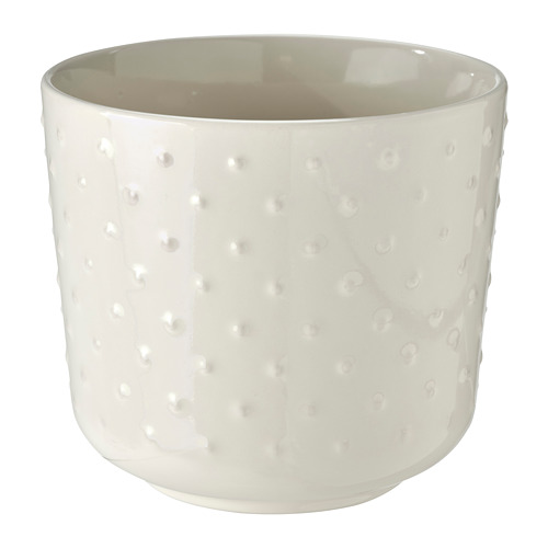 SESAMFRÖN - plant pot, in/outdoor off-white, 12 cm | IKEA Taiwan Online - PE809498_S4