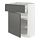 METOD/MAXIMERA - base cabinet with drawer/door, white/Voxtorp dark grey | IKEA Taiwan Online - PE750195_S1