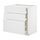 METOD/MAXIMERA - base cab f hob/3 fronts/3 drawers, white/Stensund white | IKEA Taiwan Online - PE805613_S1