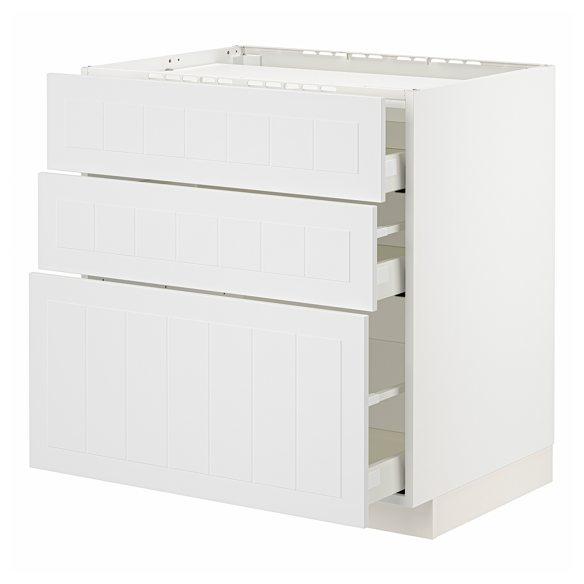 METOD/MAXIMERA base cab f hob/3 fronts/3 drawers