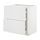 METOD/MAXIMERA - base cab f hob/2 fronts/3 drawers, white/Stensund white | IKEA Taiwan Online - PE805636_S1