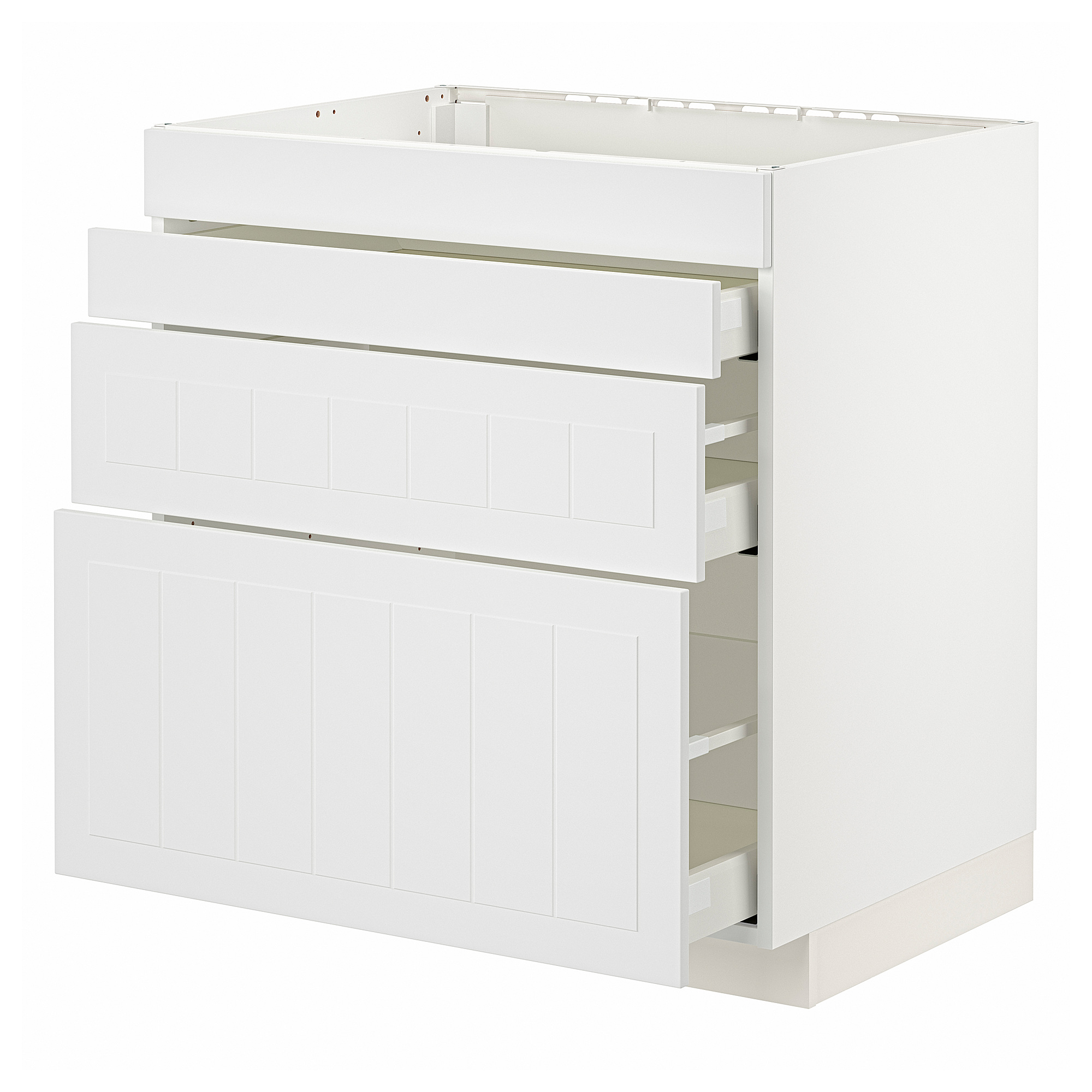 METOD/MAXIMERA base cab f hob/4 fronts/3 drawers