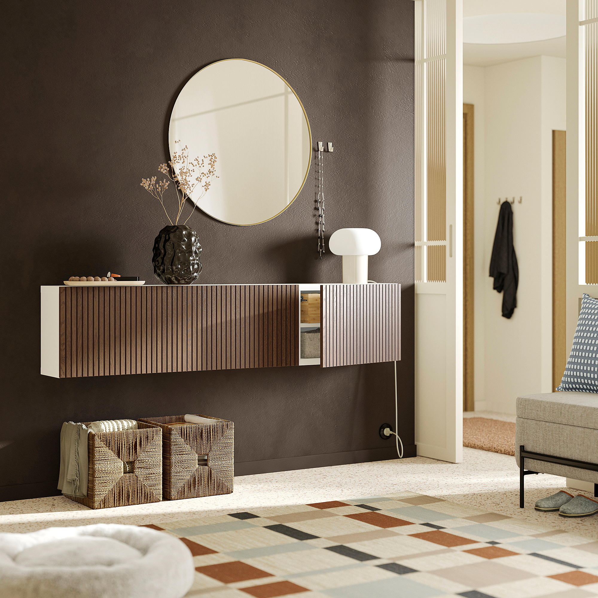 BESTÅ wall-mounted cabinet combination