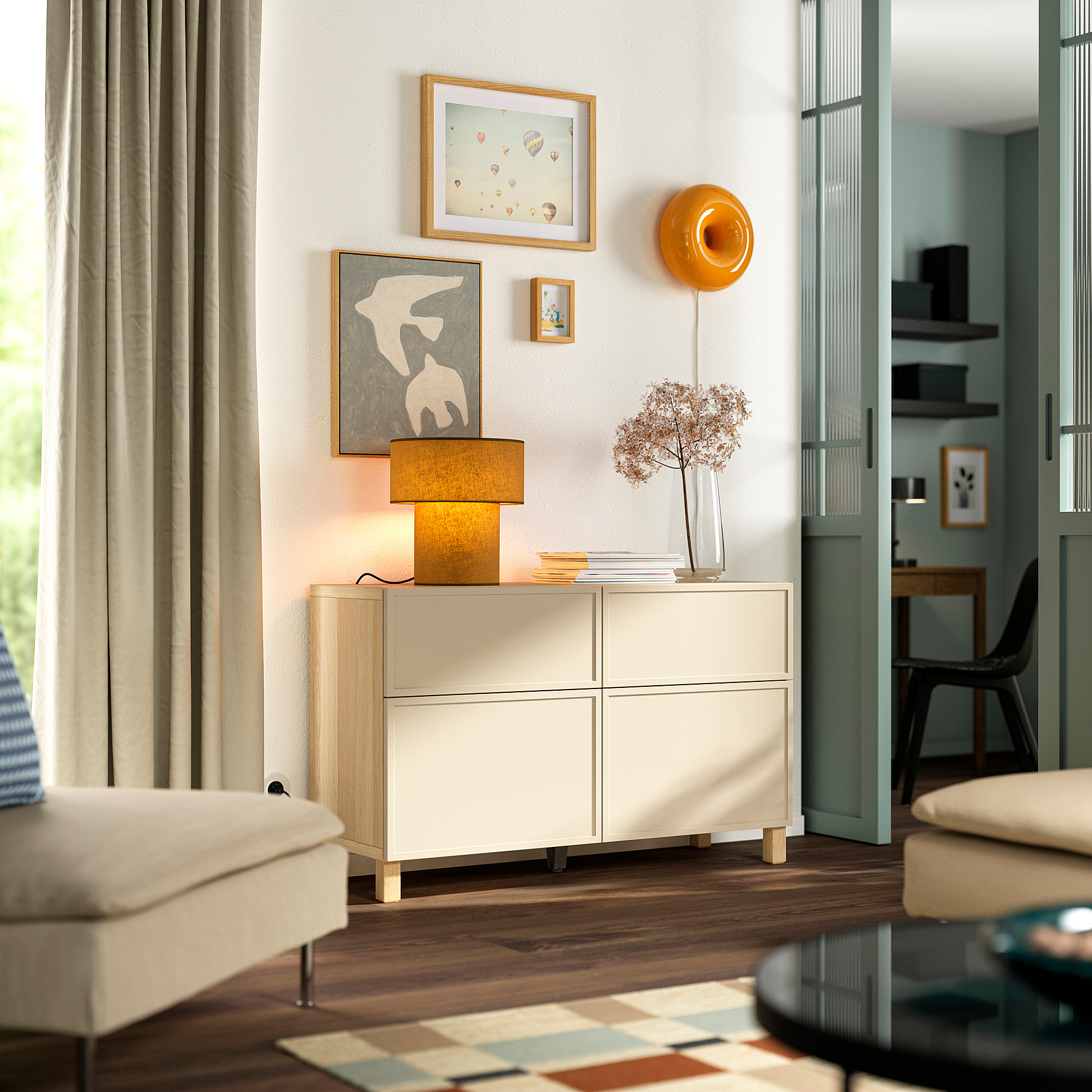 BESTÅ 收納組合附門/抽屜