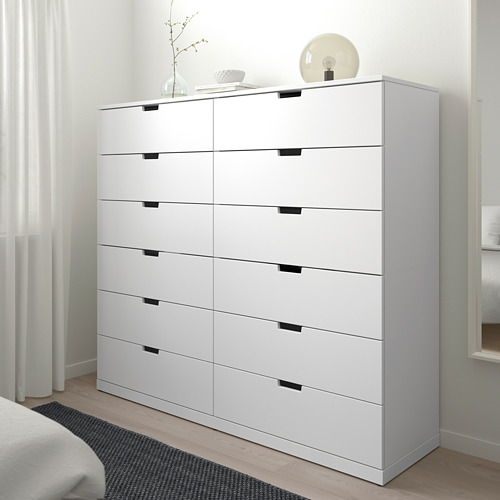 NORDLI - 抽屜櫃/12抽, 白色 | IKEA 線上購物 - PE660388_S4