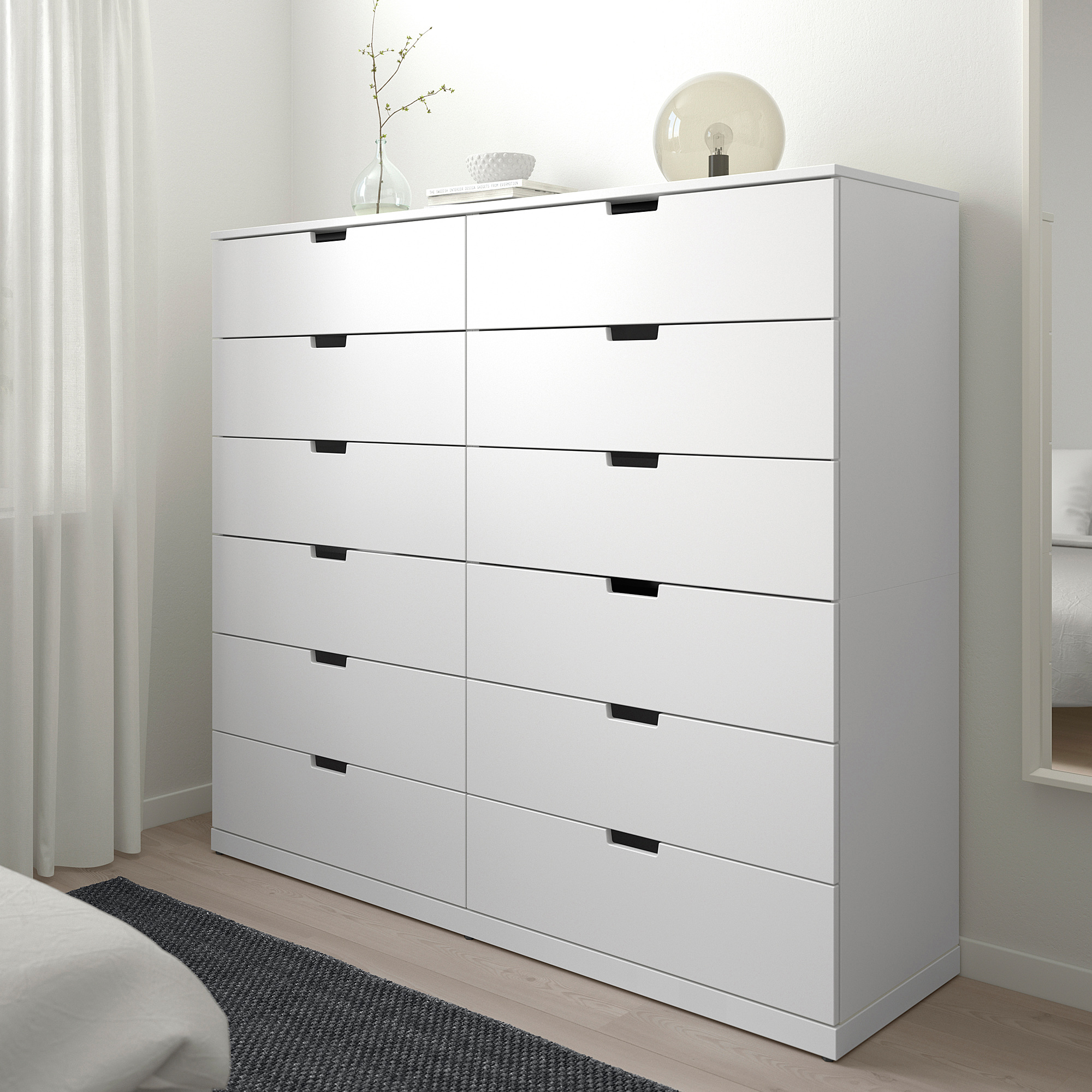 NORDLI chest of 12 drawers