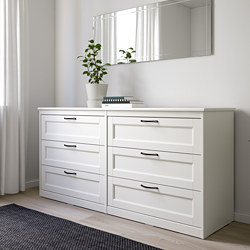 SONGESAND - chest of 6 drawers, brown | IKEA Taiwan Online - PE658954_S3