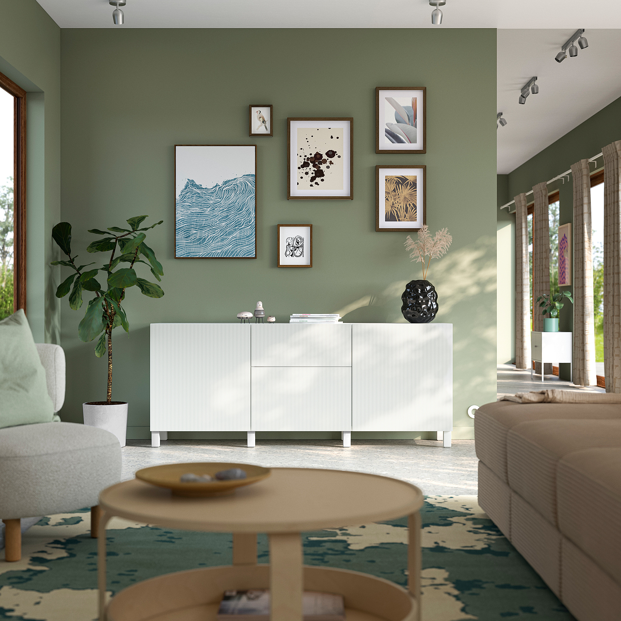 BESTÅ 收納組合附抽屜