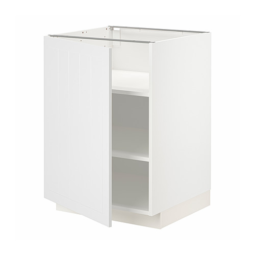 METOD - base cabinet with shelves, white/Stensund white | IKEA Taiwan Online - PE805852_S4