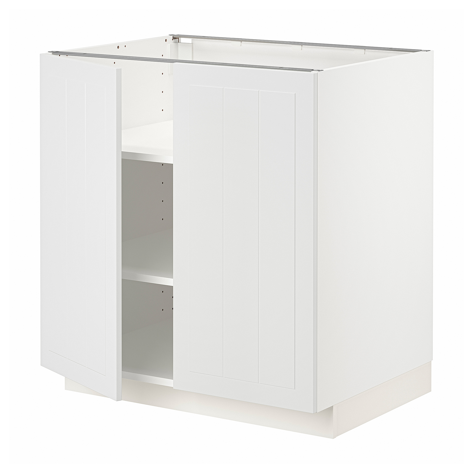 METOD base cabinet with shelves/2 doors