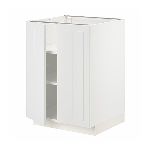 METOD base cabinet with shelves/2 doors