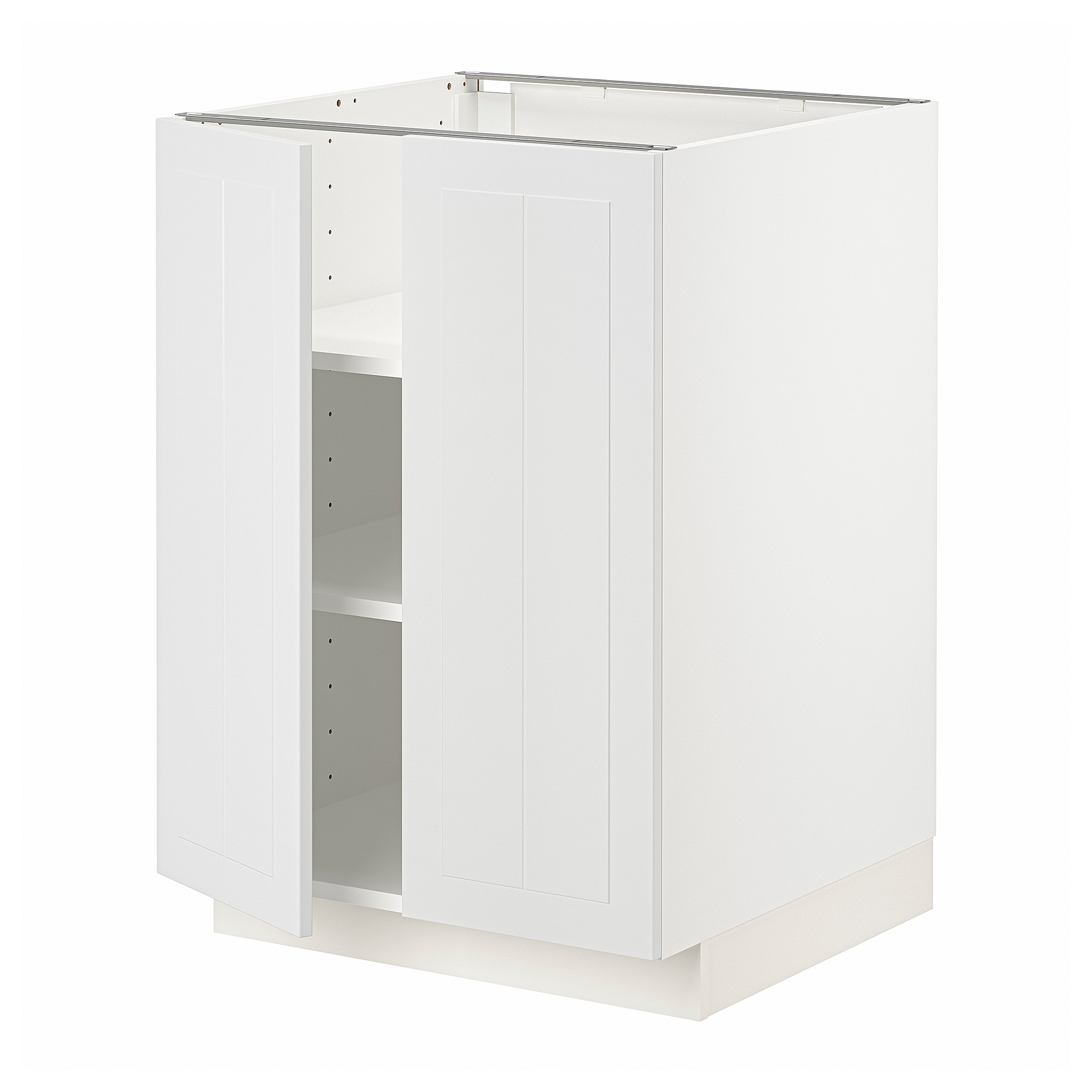 METOD base cabinet with shelves/2 doors