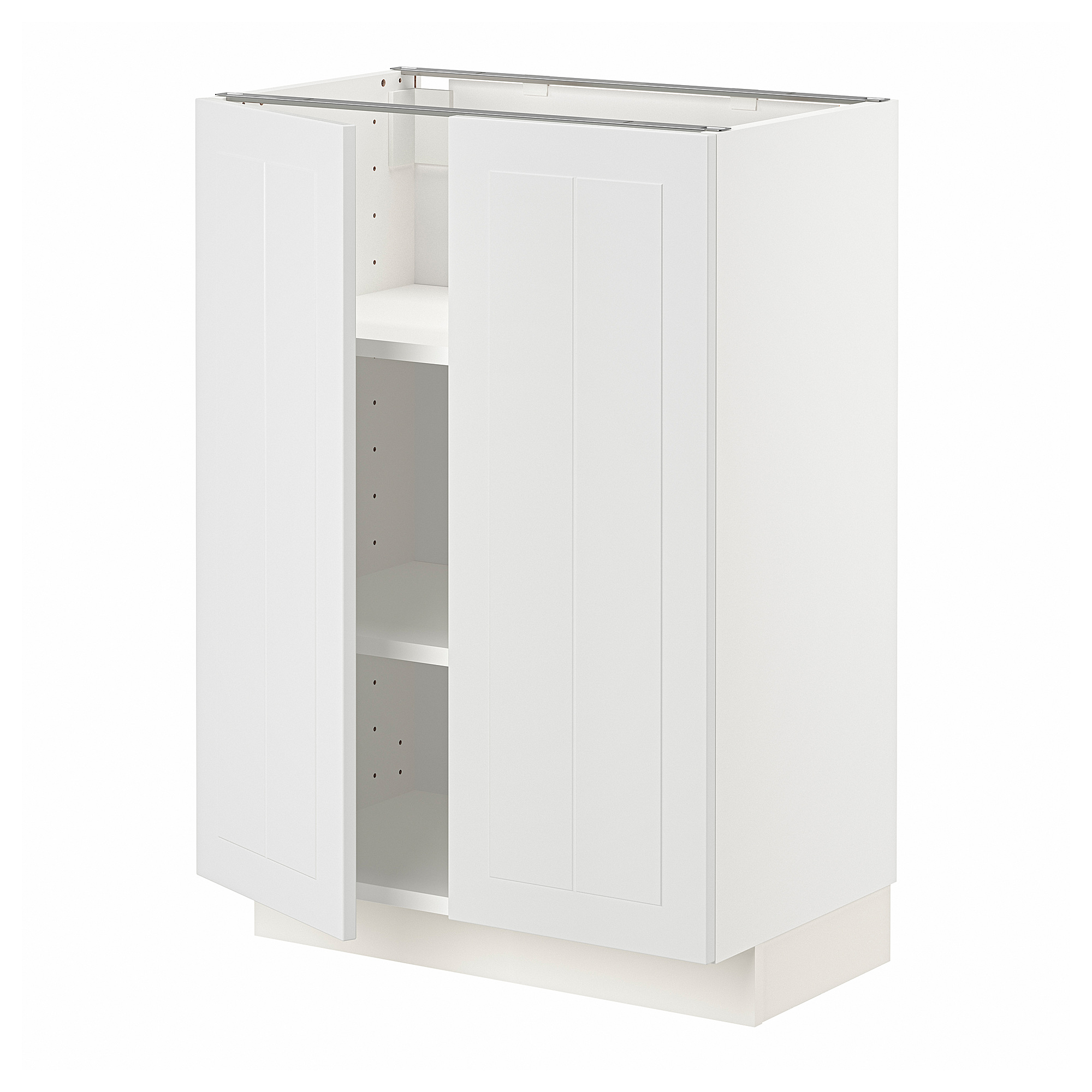 METOD base cabinet with shelves/2 doors