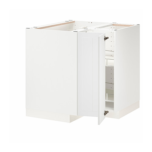 METOD - corner base cabinet with carousel, white/Stensund white | IKEA Taiwan Online - PE805954_S4