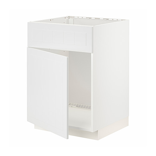 METOD base cabinet f sink w door/front