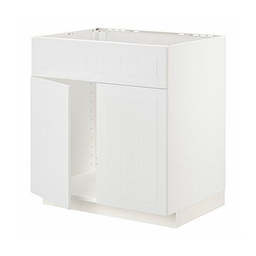 METOD base cabinet f sink w 2 doors/front